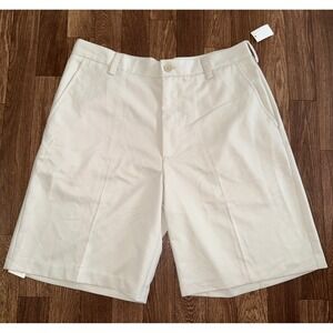 IZOD Golf Shorts‎ Flat Front Casual Chino Khaki Beige Women's Size 34